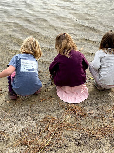 Girls by the water