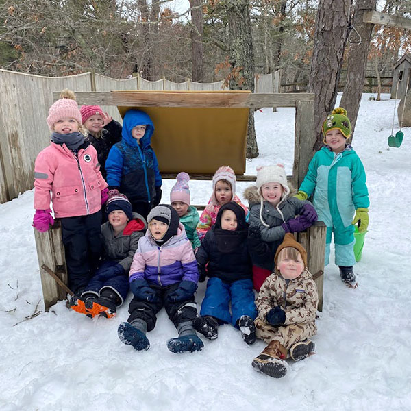 Kids in a the snow